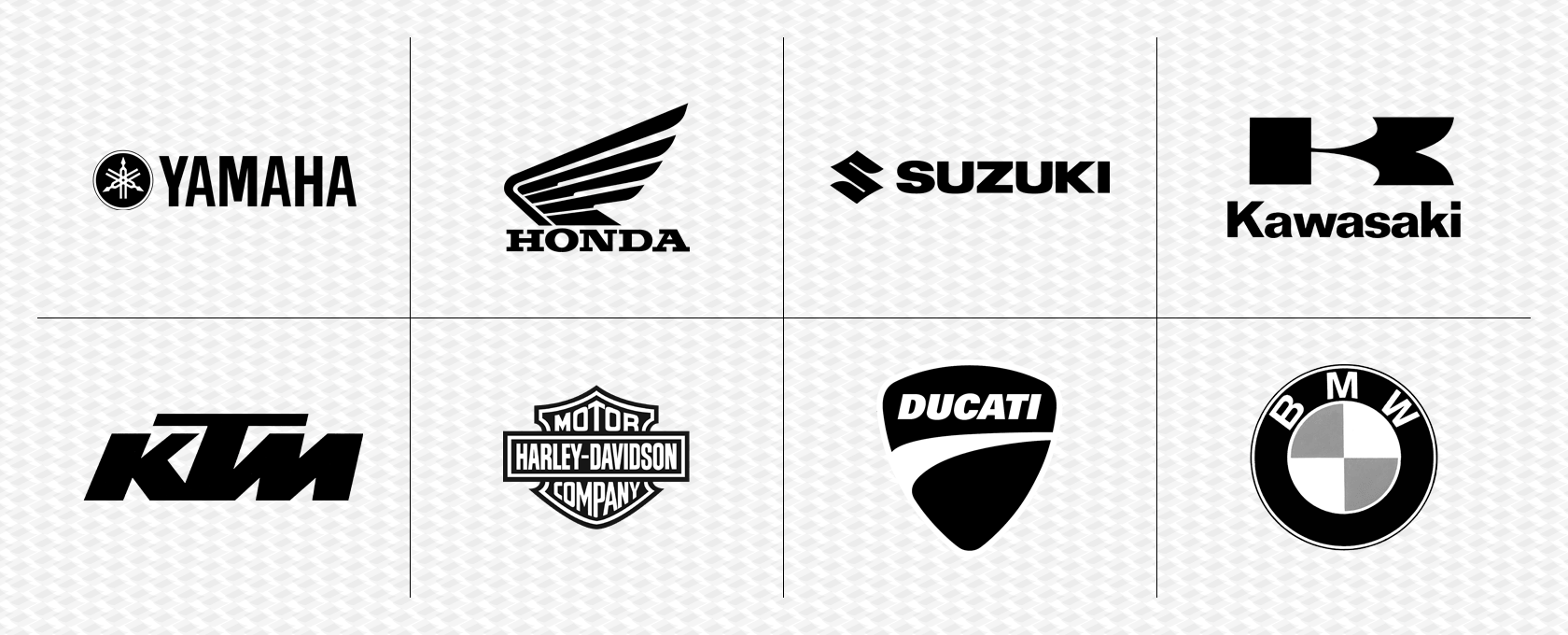 Moto 50 logos des marques